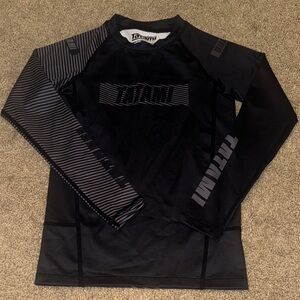 Tatami Fightwear Essential 3.0 Long Sleeve Rashguard - kids size medium